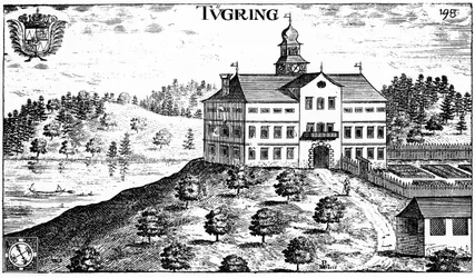 Schloss Tigring en el año 1680 en Moosburg (Carintia)